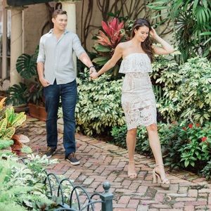 Showpo midi dress in white